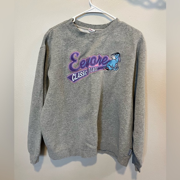 Vintage Disney Embroidered Eeyore Crewneck L - Picture 1 of 6